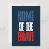 Zuhause der Tapferkeit Einladung (Vorderseite)