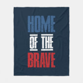 Zuhause der Tapferkeit Fleecedecke (Vorderseite)