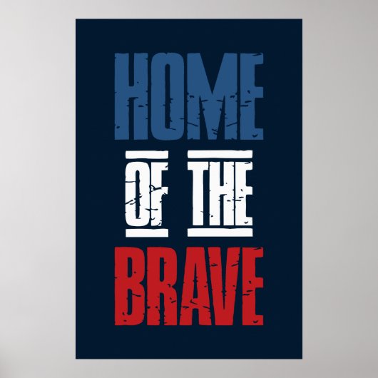 Zuhause der Tapferkeit Poster (Vorne)