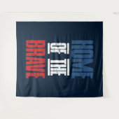 Zuhause der Tapferkeit Wandteppich (Vorderseite (Horizontal))