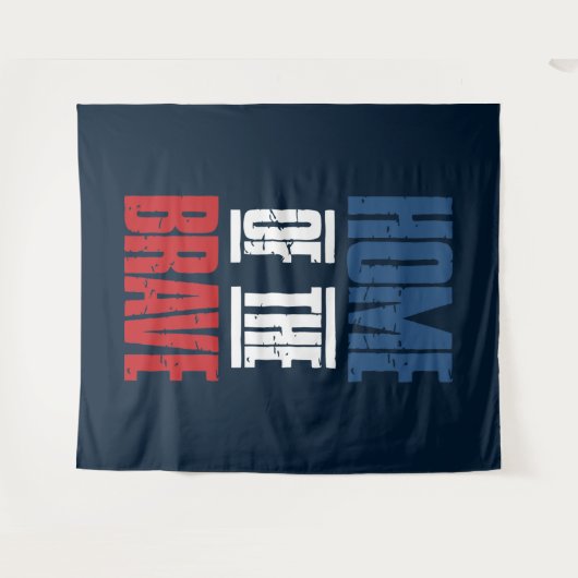 Zuhause der Tapferkeit Wandteppich (Vorderseite (Horizontal))