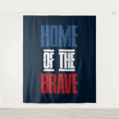 Zuhause der Tapferkeit Wandteppich (Vorderseite)