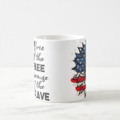 Zuhause der Tasse für Patriotische Keramik der USA (Mittel)