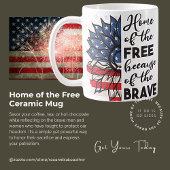Zuhause der Tasse für Patriotische Keramik der USA