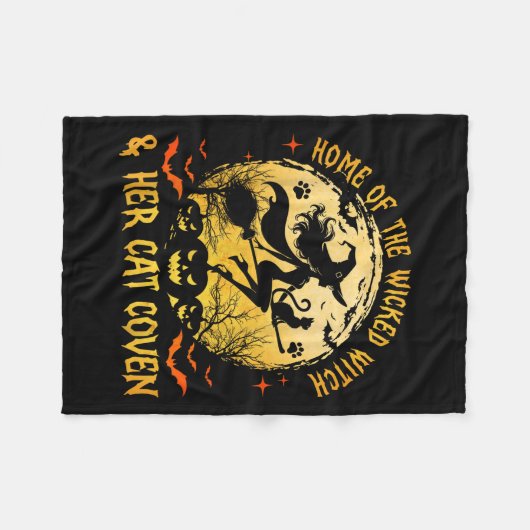 Zuhause der Wicken und ihrer Katze Witzhollen Fleecedecke (Vorderseite (Horizontal))