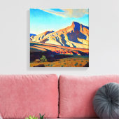 "Zuhause der Wüstenrat" von Maynard Dixon Leinwanddruck (Insitu (Wohnzimmer))