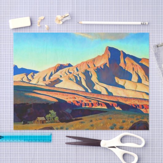 "Zuhause der Wüstenrat" von Maynard Dixon Seidenpapier (Handwerk)