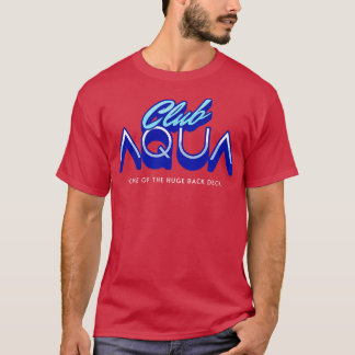 Zuhause des Aqua-Clubs auf dem riesigen Rückdeck T-Shirt