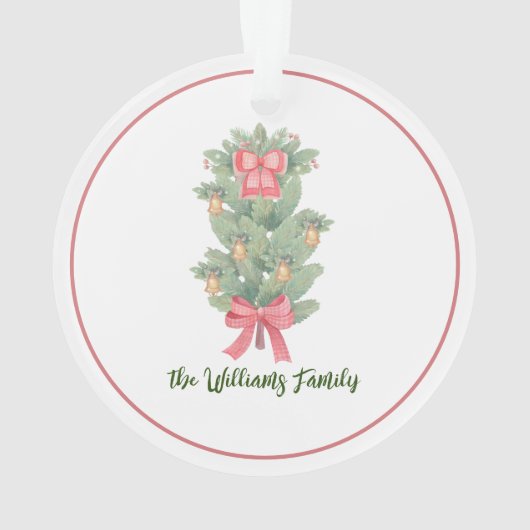 Zuhause des Baumes, Acrylschmuck Ornament (Rückseite)