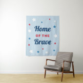 Zuhause des Brave Blue 4. Juli Tapestry Wandteppich (Beispiel)
