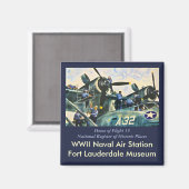 Zuhause des Fluges 19 Magnet (Vorderseite/Rückseite)