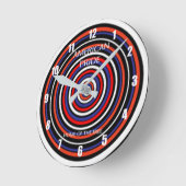 Zuhause des freien Entwurfs Runde Wanduhr (Winkel)