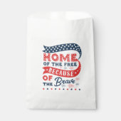 Zuhause des Freien wegen der Tapferkeit Geschenktütchen (Vorderseite)