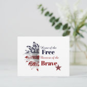 Zuhause des Freien wegen der Tapferkeit, Postkarte (Stehend Vorderseite)