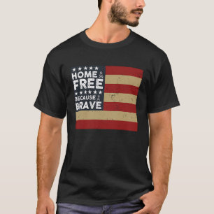 Zuhause des Freien wegen des mutigen Vintagen Amer T-Shirt