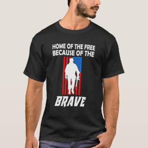 Zuhause des Freien wegen des mutigen Vintagen Amer T-Shirt