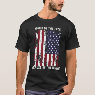 Zuhause des freien wegen des tapferen 1 T-Shirt