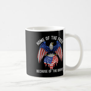 Zuhause des freien wegen des tapferen Adlers USA F Kaffeetasse
