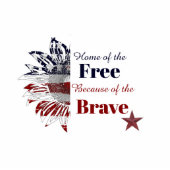 Zuhause des freien wegen des tapferen Magneten Fotoskulptur Magnet (Vorne)