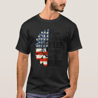 Zuhause des Freien wegen des tapferen Patriotische T-Shirt