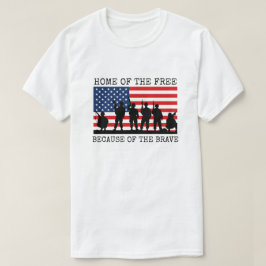 Zuhause des freien wegen des tapferen T-Shirt