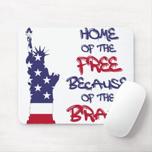 Zuhause des freien wegen des tapferen Zeichens Mousepad (Mit Mouse)