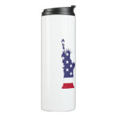 Zuhause des freien wegen des tapferen Zeichens Thermosbecher (Nach links gedreht)