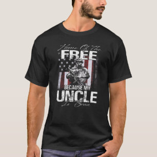 Zuhause des Freien, weil mein Onkel tapfer Veteran T-Shirt