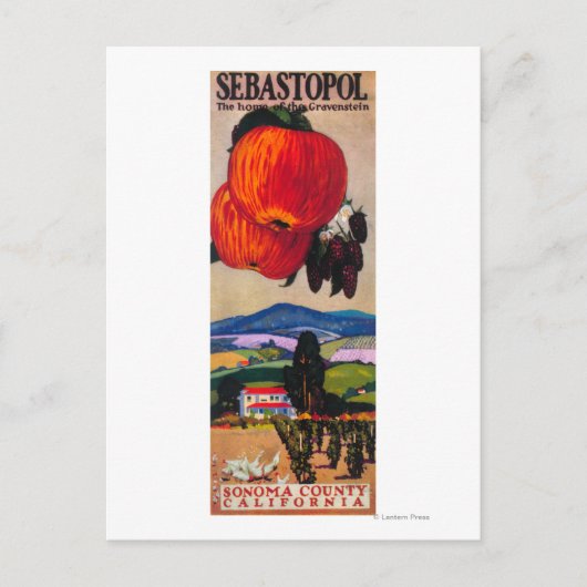 Zuhause des Gravenstein-Posters Postkarte (Vorderseite)