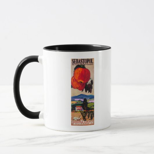 Zuhause des Gravenstein-Posters Tasse (Links)