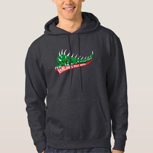 Zuhause des Hodag, Rhinelander, WI Hoodie (Vorderseite)