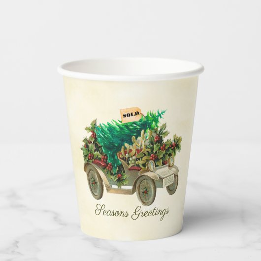 Zuhause des Papierbechers Pappbecher (Rückseite)