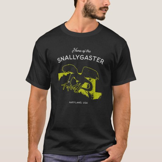 Zuhause des Snallygaster Maryland USA T-Shirt (Vorderseite)