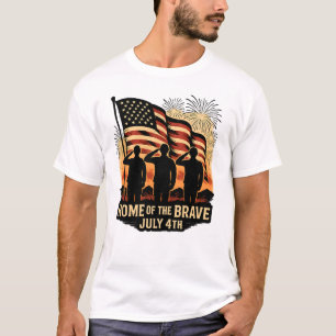 Zuhause des Vaterländischen Militärs am 4. Juli T-Shirt