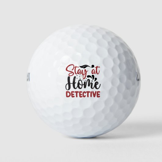 Zuhause-Detektiv bleibe Golfball (Vorderseite)