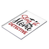 Zuhause-Detektiv bleibe Notizblock (Linke Seite)