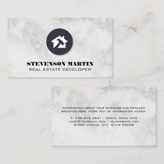 Zuhause Developer-Logo Visitenkarte (Vorne/Hinten)