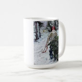 Zuhause die Baum-Tasse holen Kaffeetasse (VorderseiteRechts)