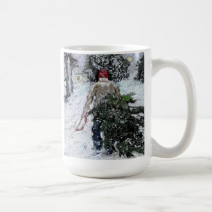 Zuhause die Baum-Tasse holen Kaffeetasse
