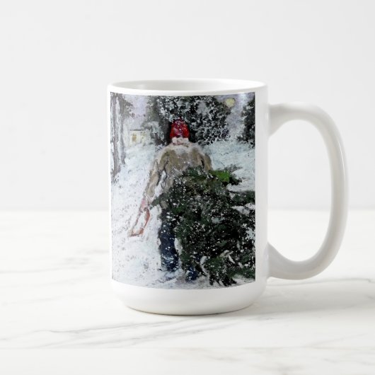 Zuhause die Baum-Tasse holen Kaffeetasse (Rechts)