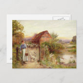 Zuhause die Schafe holen Postkarte (Vorne/Hinten)