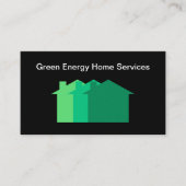 Zuhause-Dienste für grüne Energie Visitenkarte (Vorderseite)