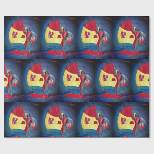 Zuhause, Don Quixote , Malerei Geschenkpapier (Flach)