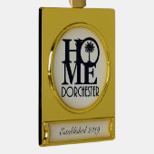 ZUHAUSE Dorchester Banner-Ornament Gold (Rechts)