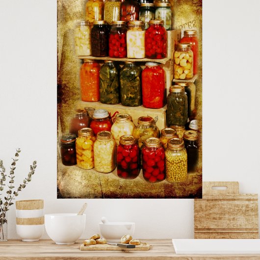 Zuhause-Dosen Poster (Küche)