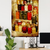 Zuhause-Dosen Poster (Heimbüro)