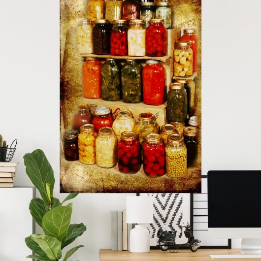 Zuhause-Dosen Poster (Heimbüro)