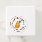 Zuhause-Dosierung für selbstgebrannte Applesauce Geschenkanhänger (Beispiel)