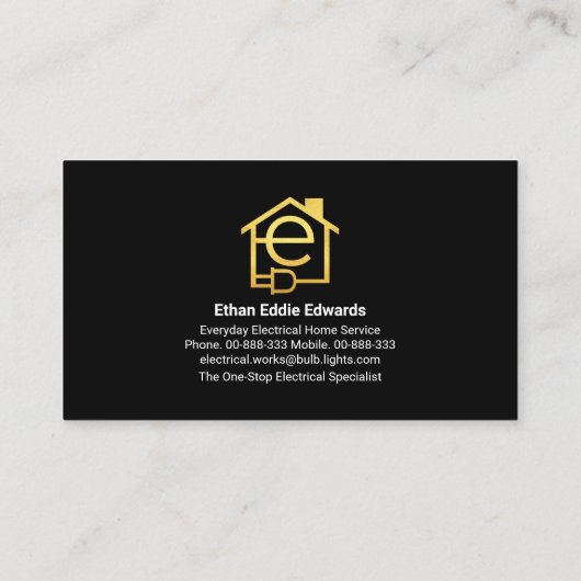 Zuhause-Draht Visitenkarte (Rückseite)