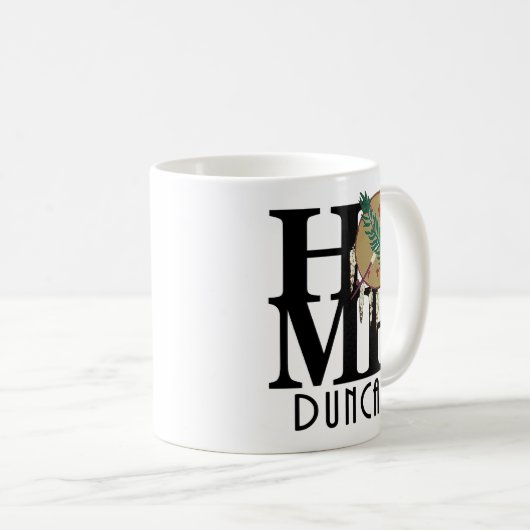 ZUHAUSE Duncan Oklahoma 11oz Kaffeetasse (VorderseiteRechts)